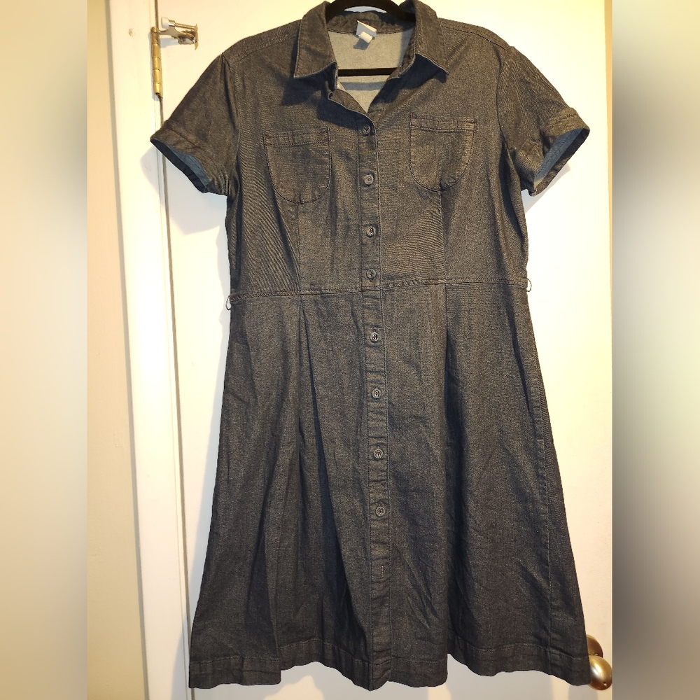 Merona Dark Denim Button-Down Dress